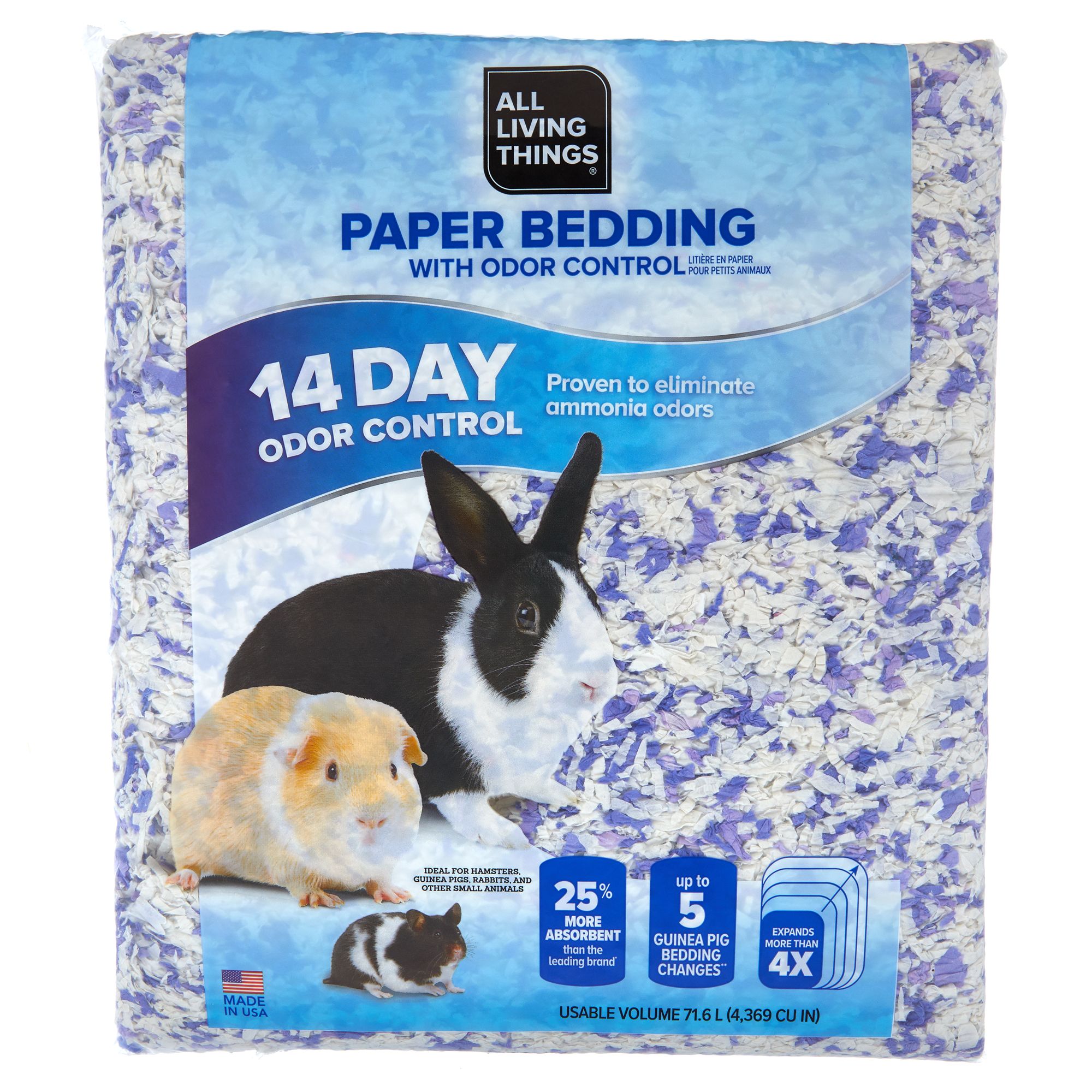 Odor Control Small Pet Paper Bedding 