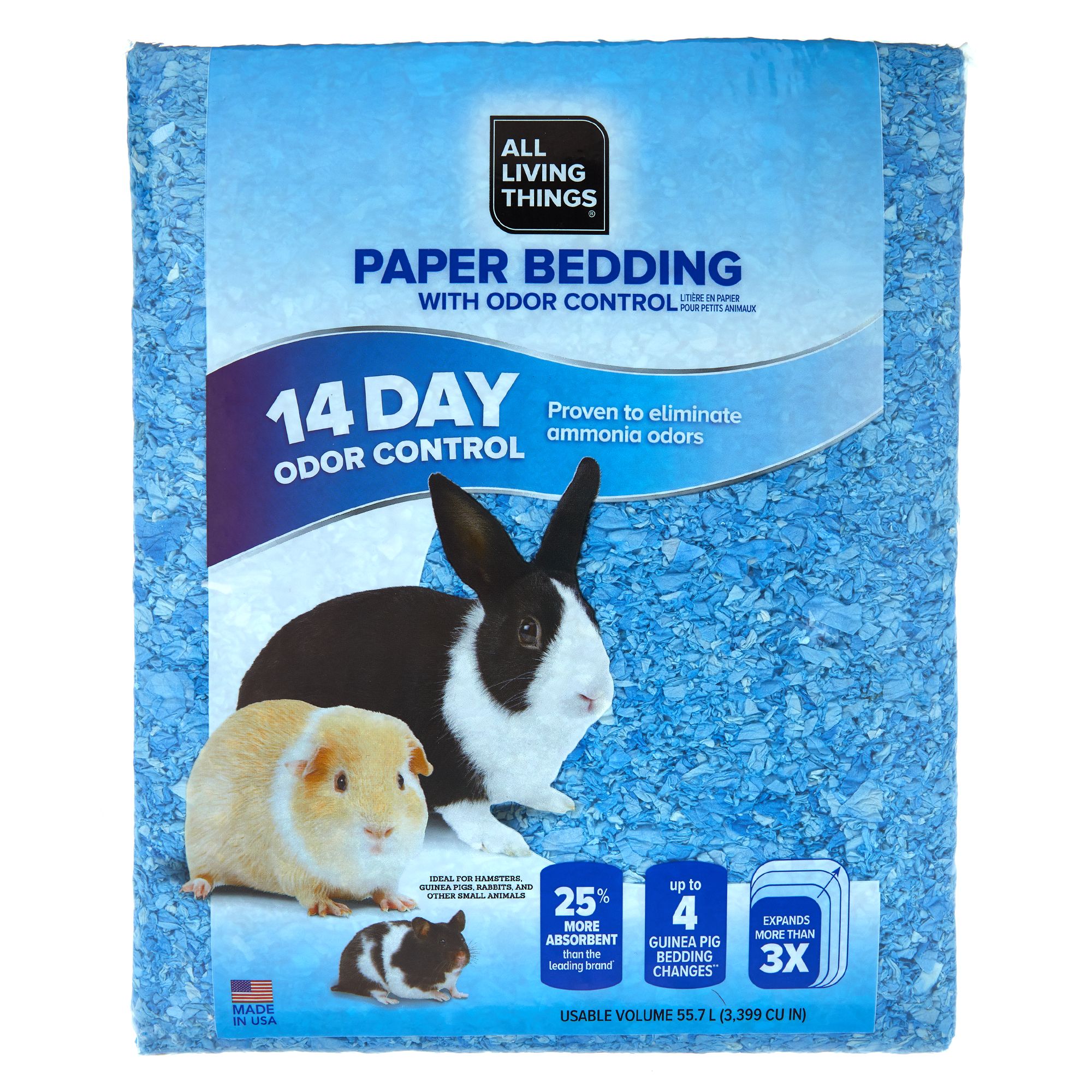 All Living Things® Odor Control Small Pet Paper Bedding ...