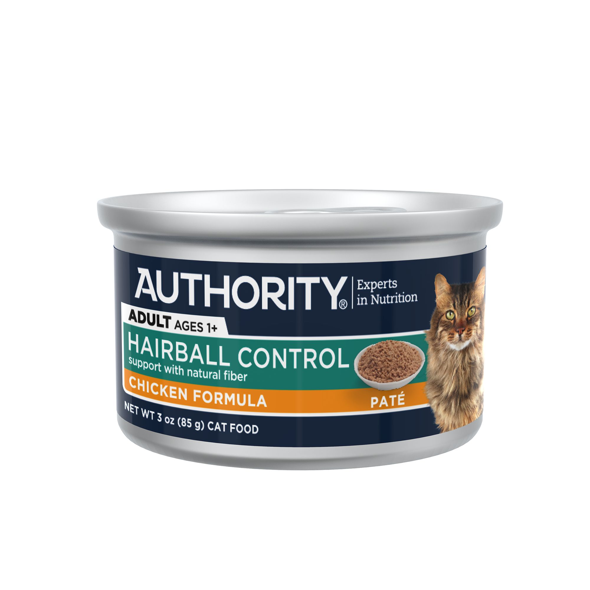 Authority Hairball Control Indoor Cat Wet Food 3 Oz Pate With