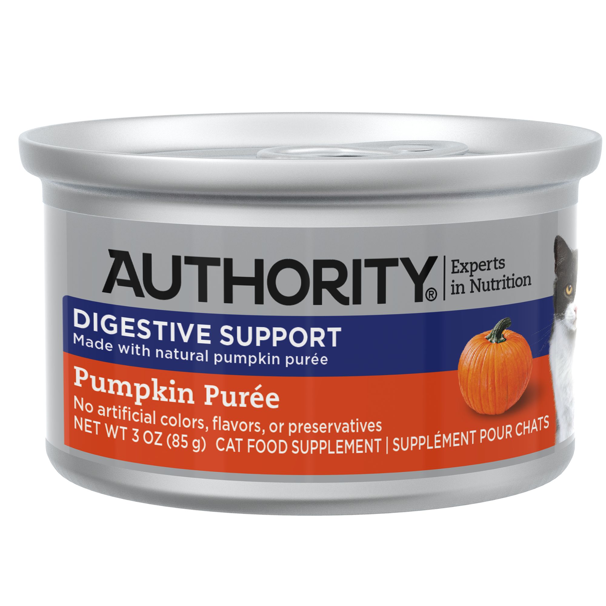 Authority Digestive Support Cat Food Supplement Pumpkin Cat Food Toppers Petsmart