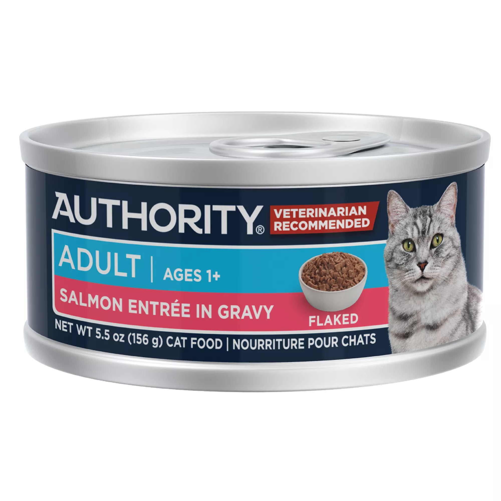 Authority® Everyday Health Adult Cat Wet Food - 5.5 Oz, Flaked in Gravy