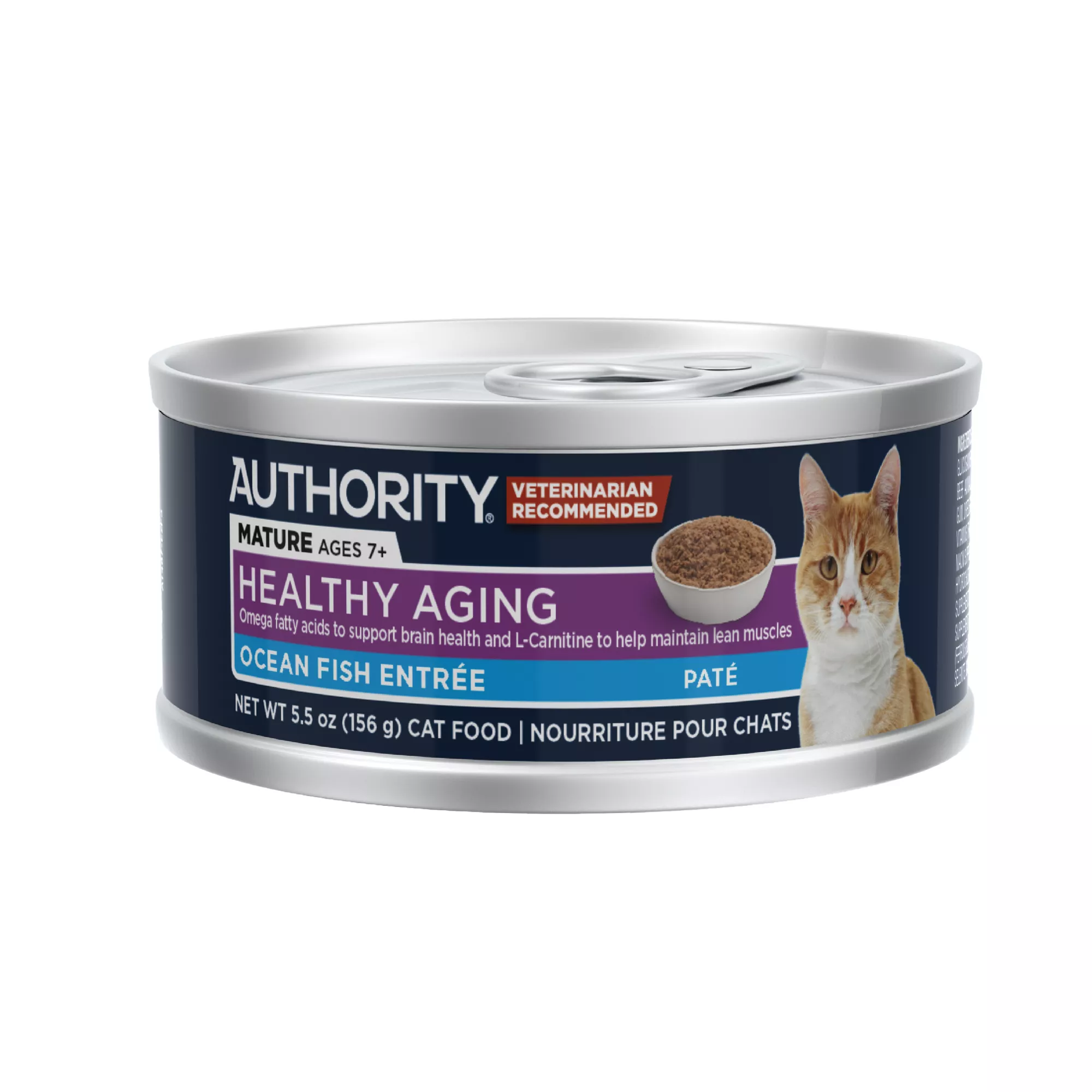 Authority® Everyday Health Senior Cat Wet Food - 5.5 Oz, Pate, With-Grain