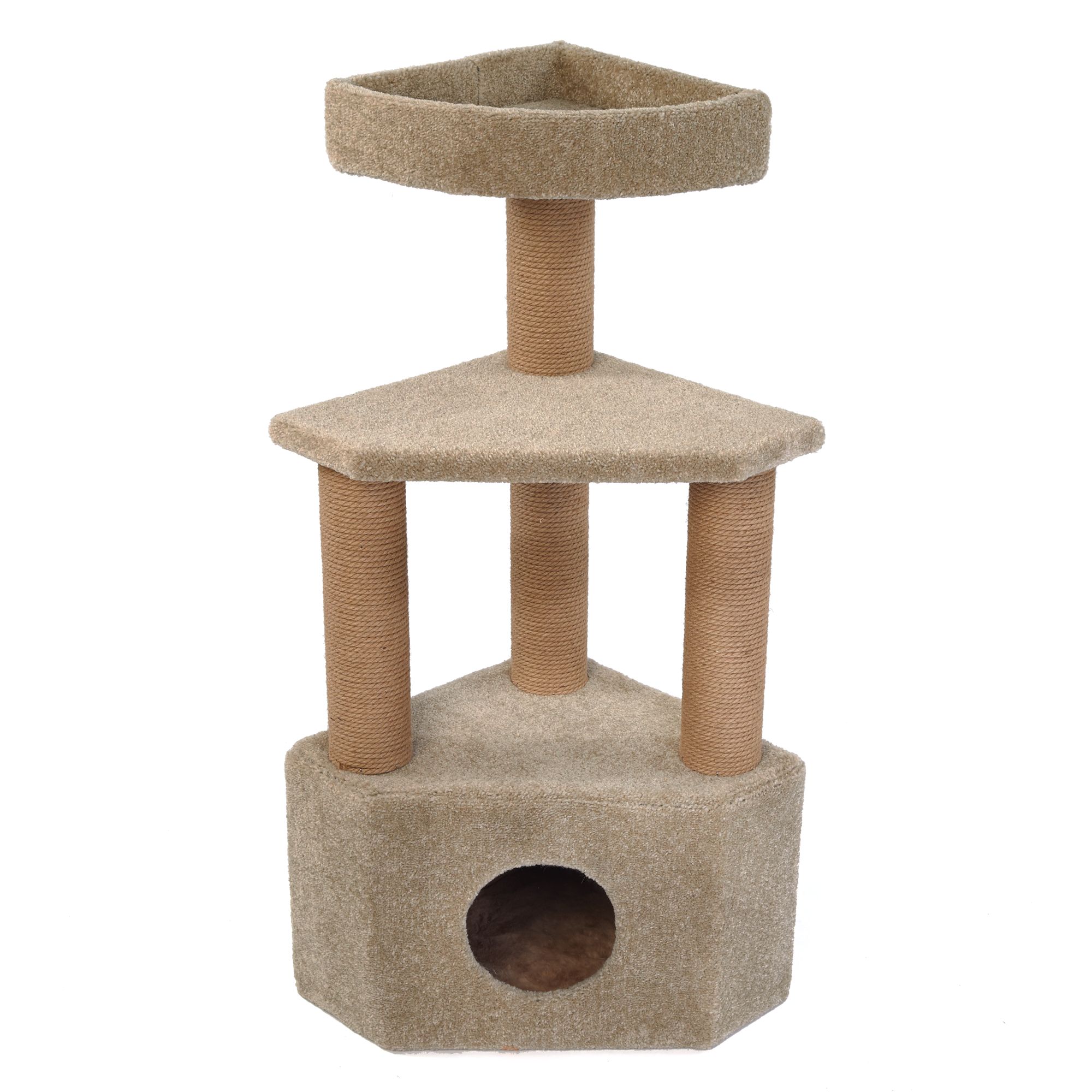 Whisker City Corner Condo Cat Furniture Towers Petsmart