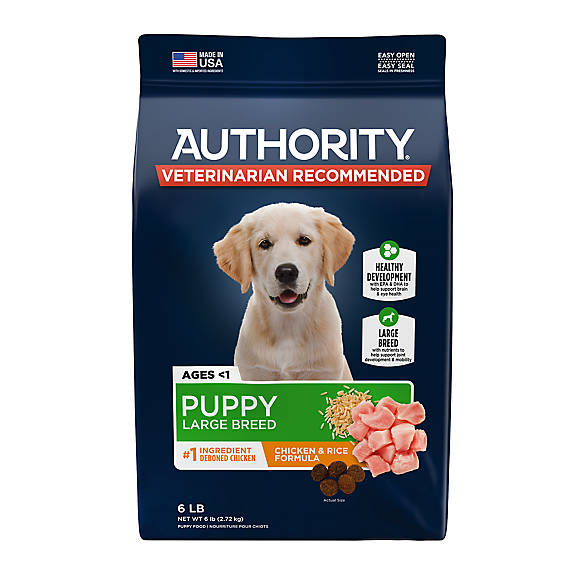 Authority® Large Breed Puppy Food - Chicken & Rice | dog ...