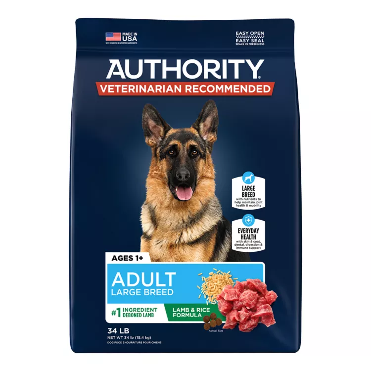 Authority® Everyday Health Large Breed Adult Dry Dog Food - Lamb & Rice, 34 lb