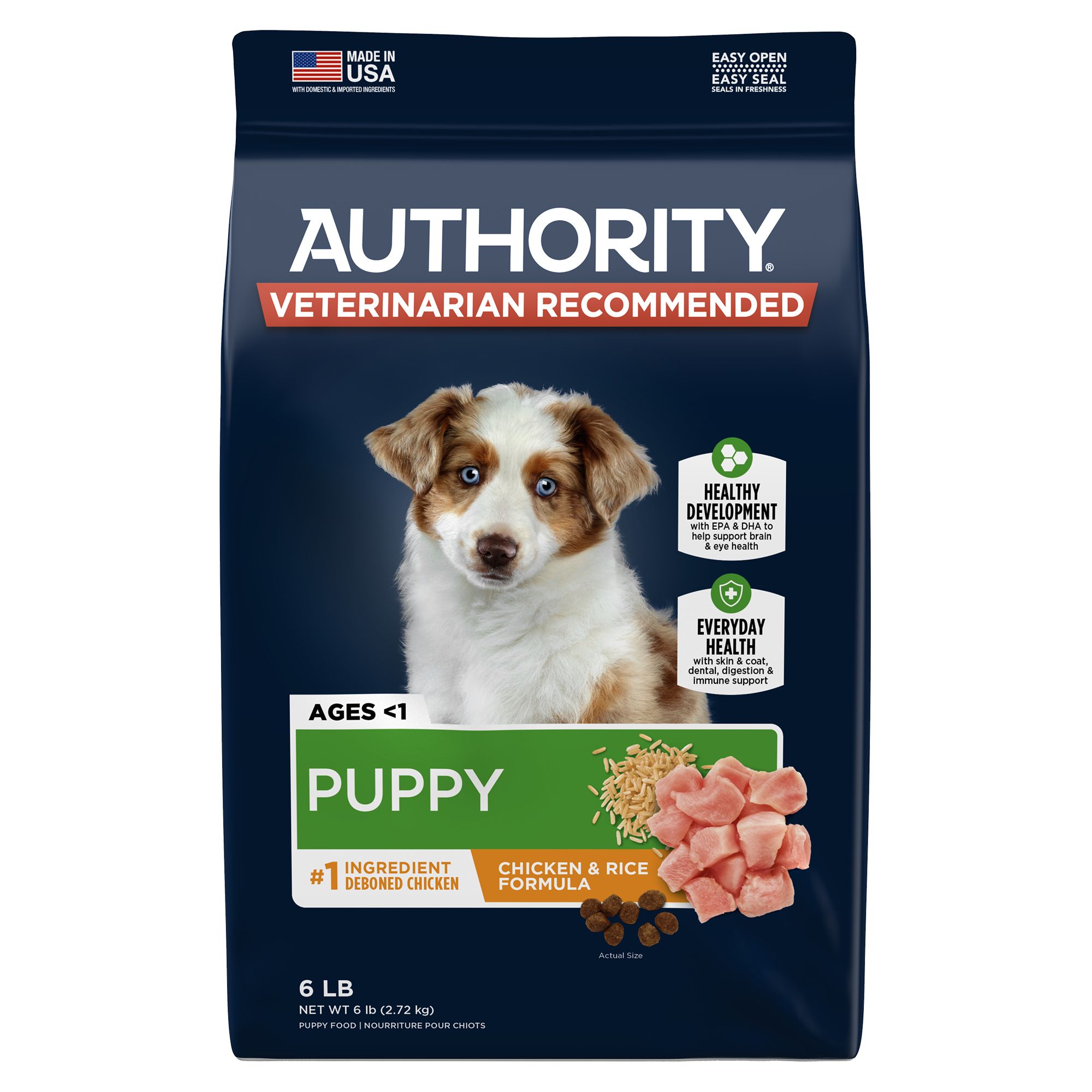 authority puppy chicken and rice