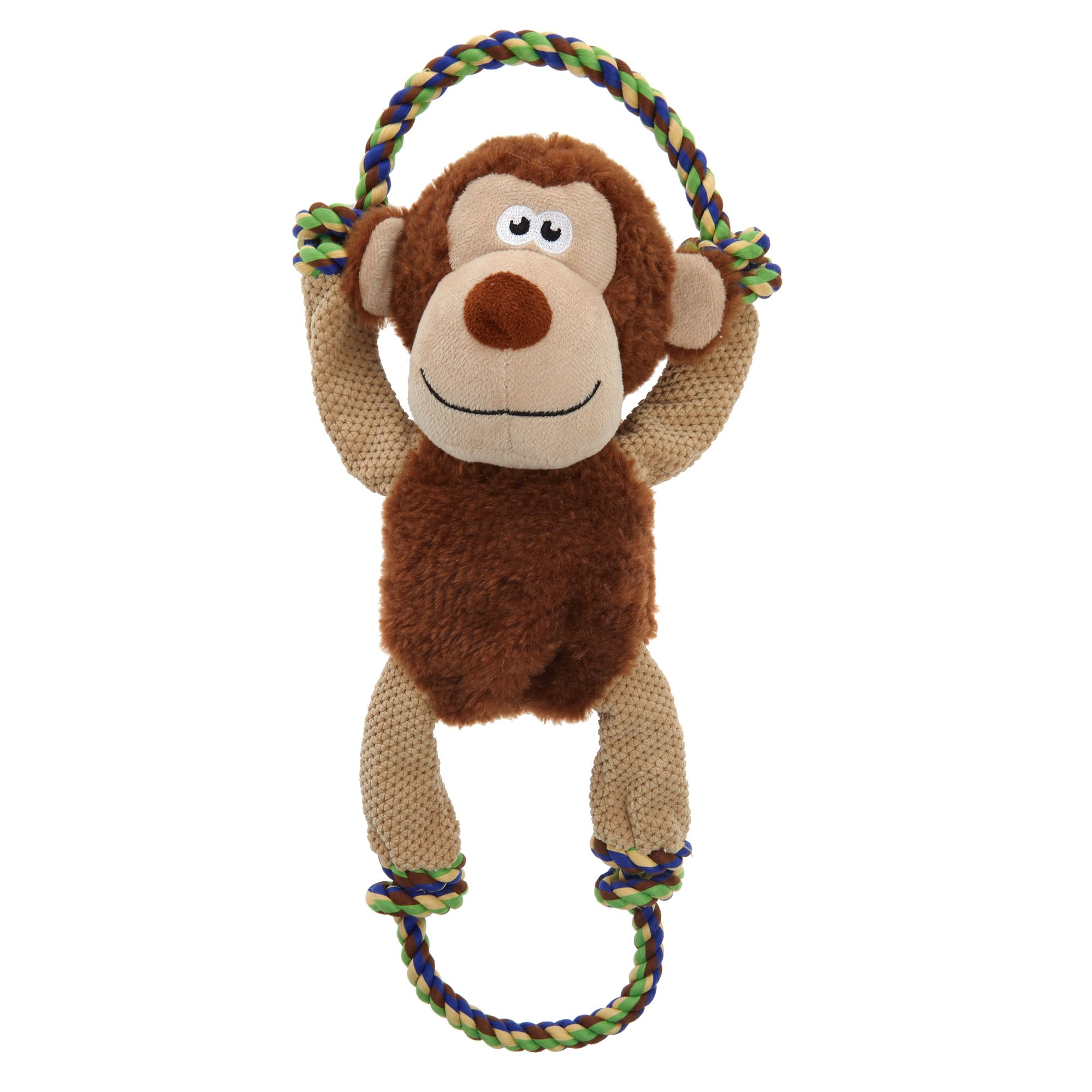 stuffed monkey dog toy