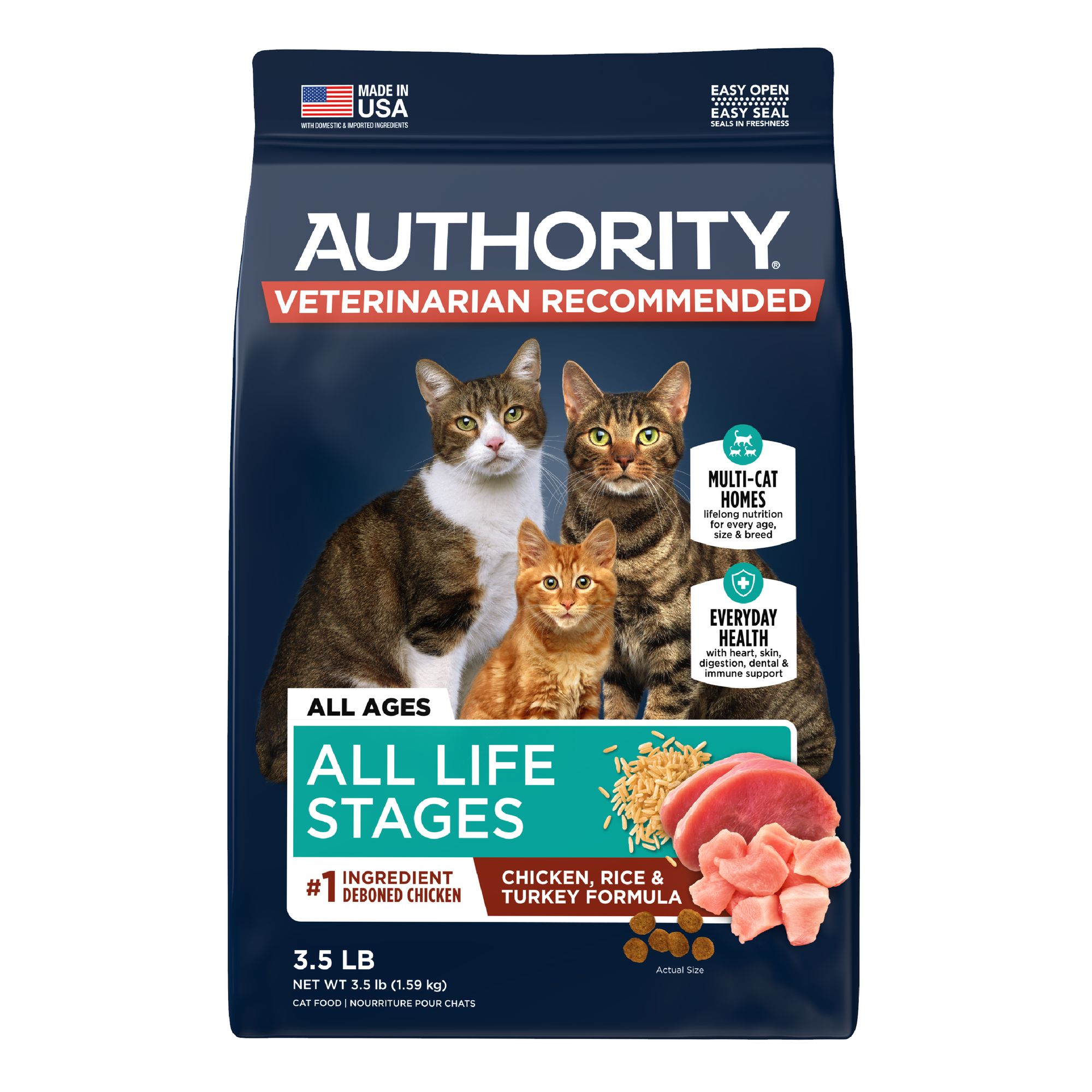 Authority® All Life Stages Cat Food - Chicken, Rice ...