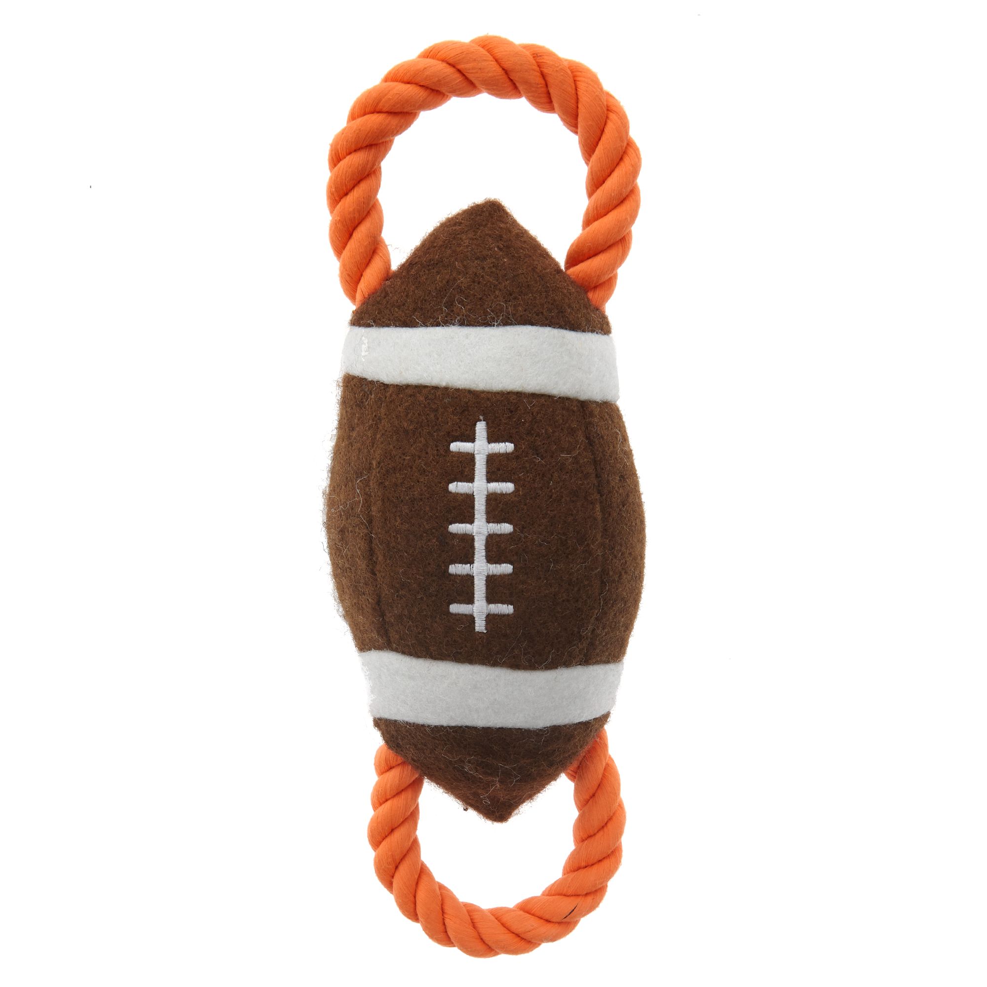 plush football dog toy