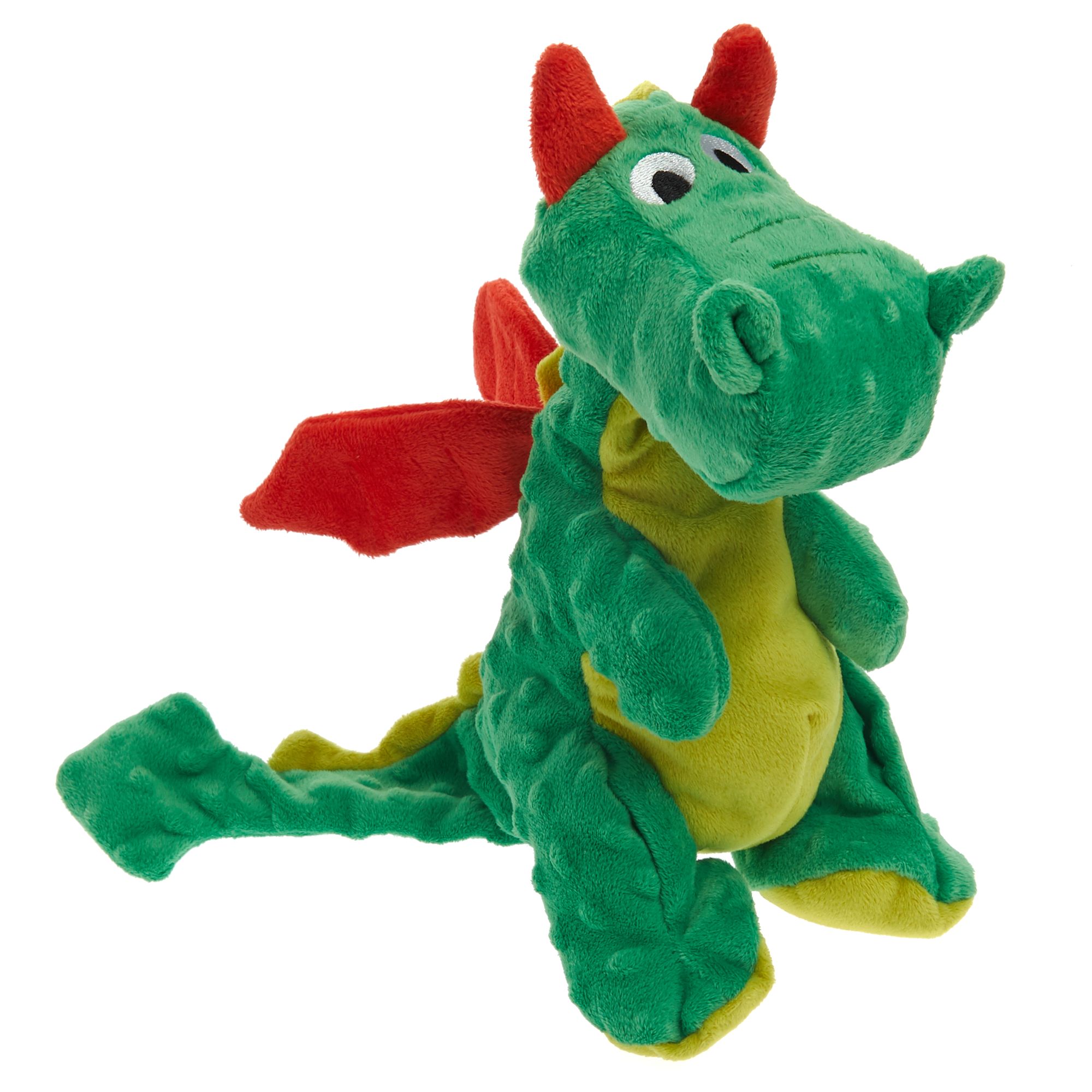 green dog plush