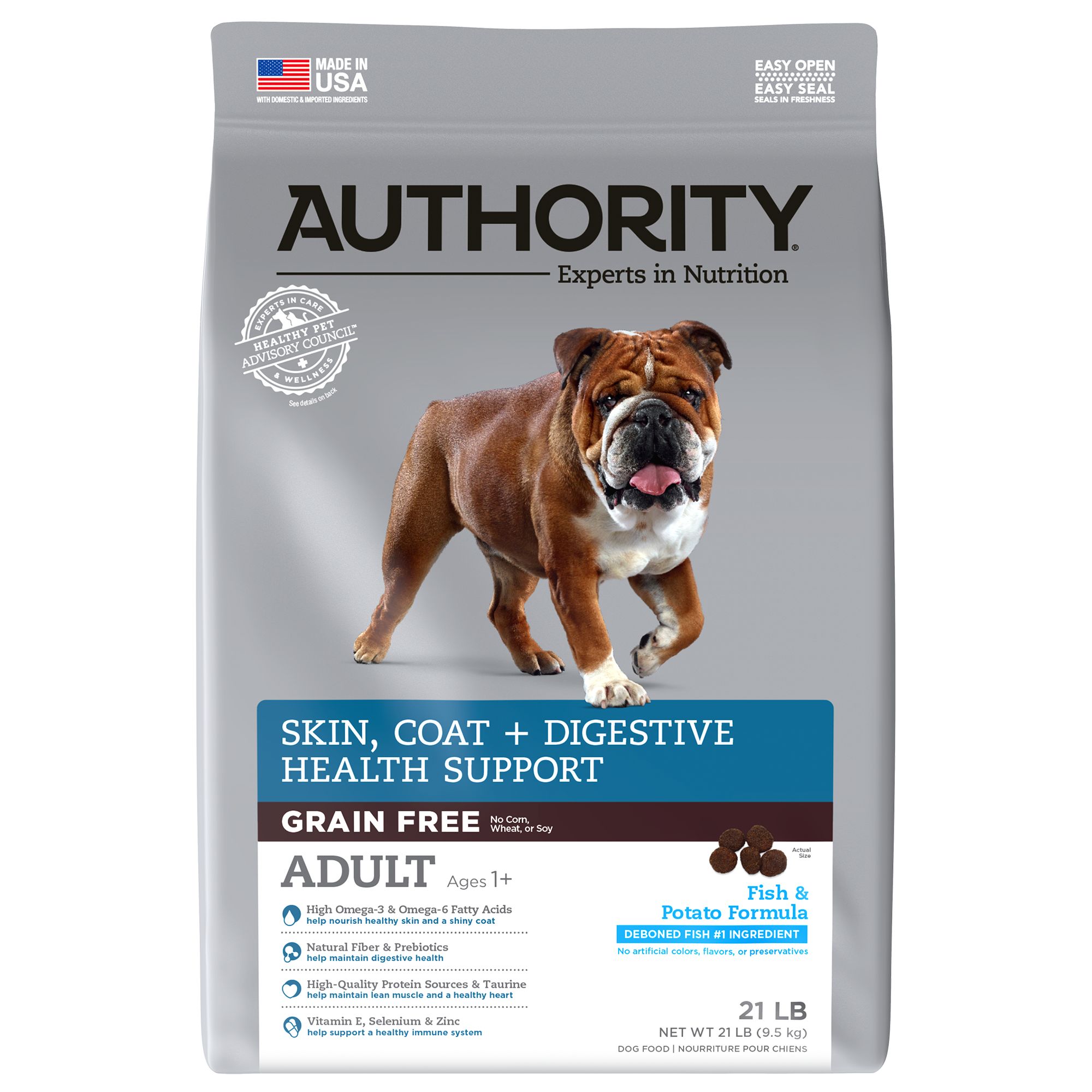 Authority dog food fish and potato reviews