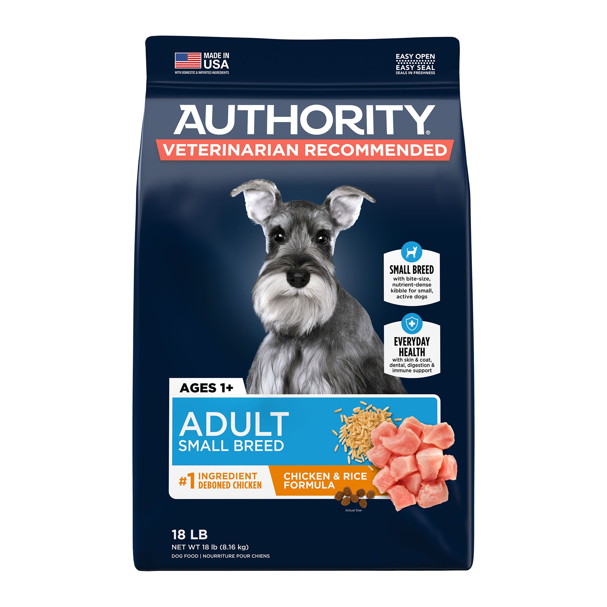 Authority Small Breed Adult Dog Food Chicken Rice Dog Dry Food Petsmart