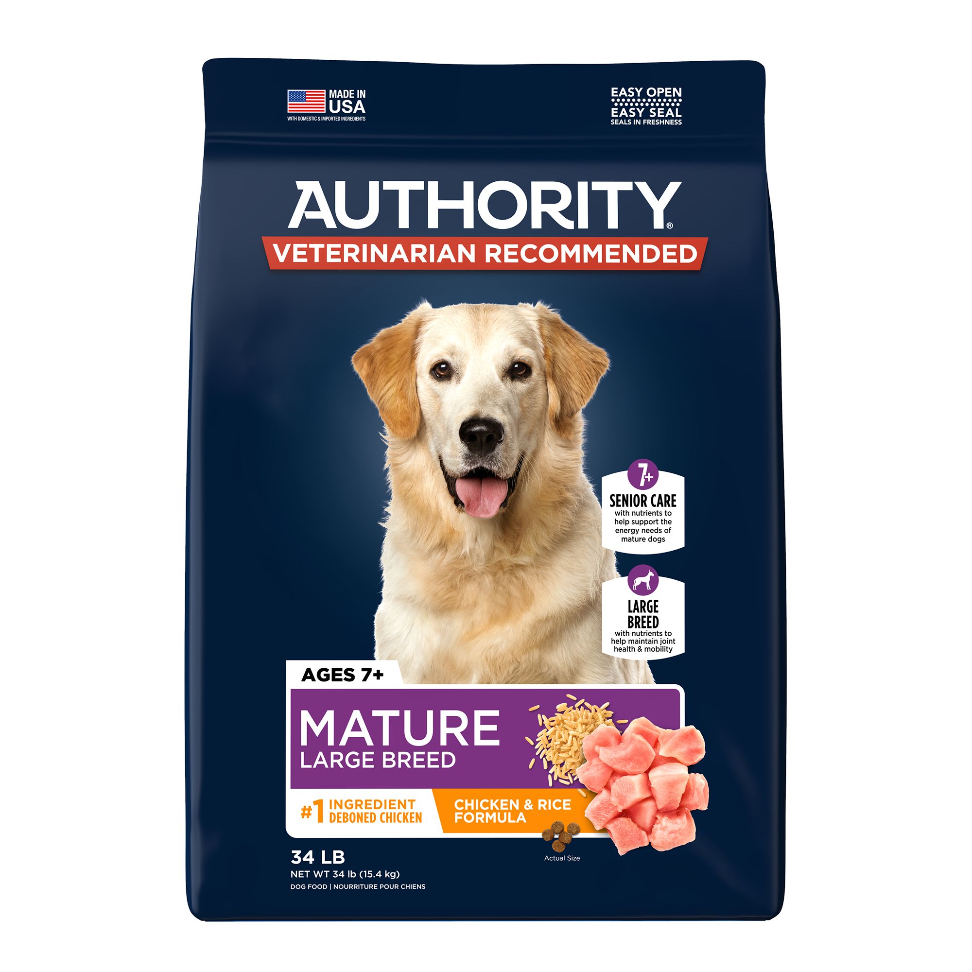 Authority Everyday Health Large Breed Senior Dry Dog Food