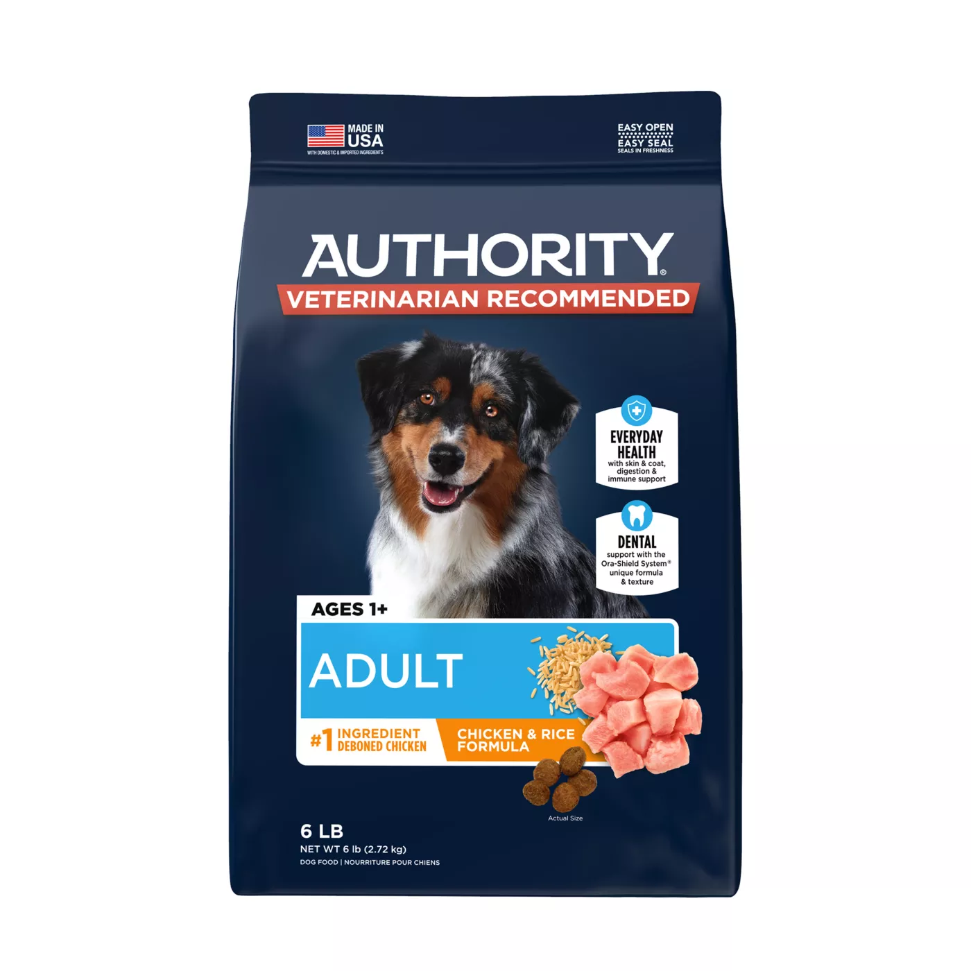 Authority Everyday Health Adult Dry Dog Food Chicken Rice