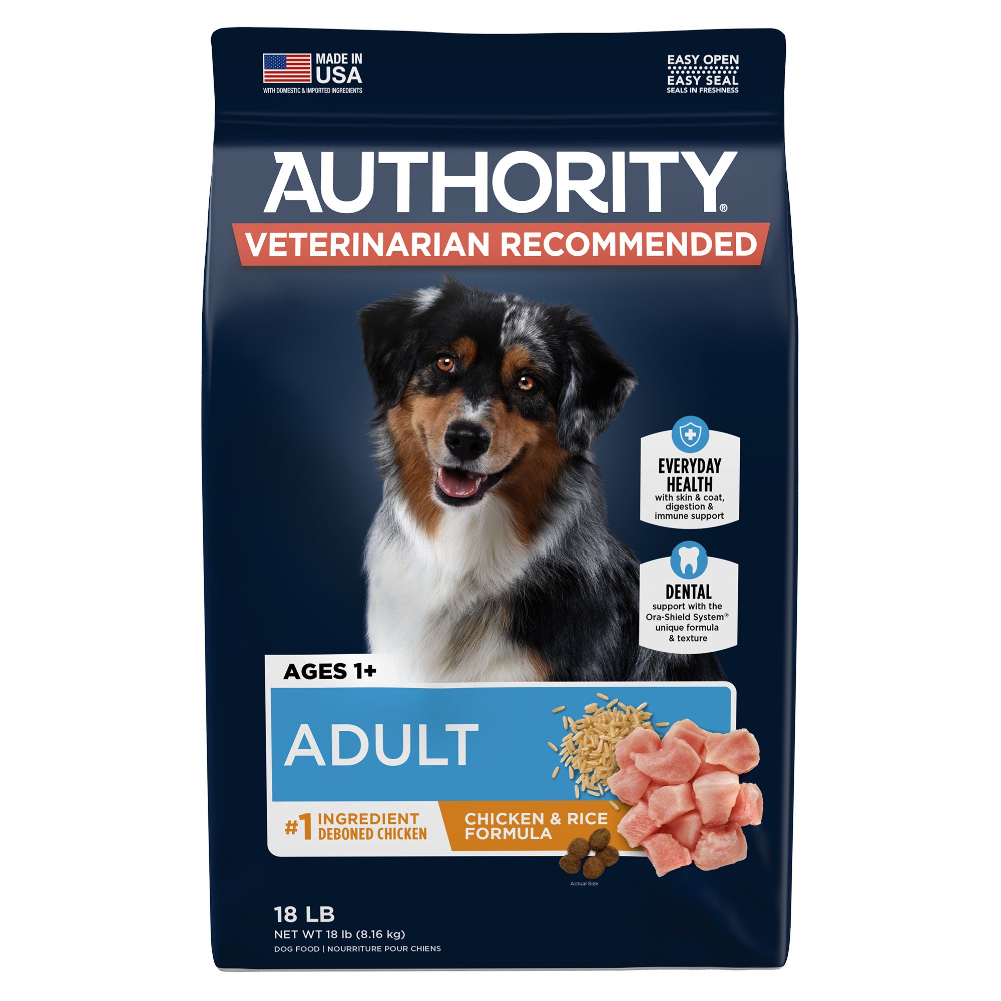 Authority Adult Dog Food - Chicken 