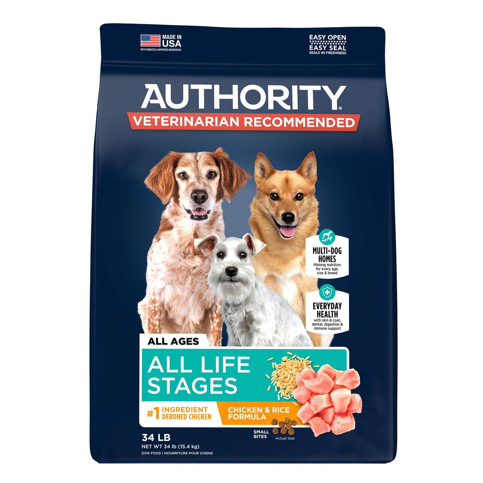 Authority dog food petsmart best sale