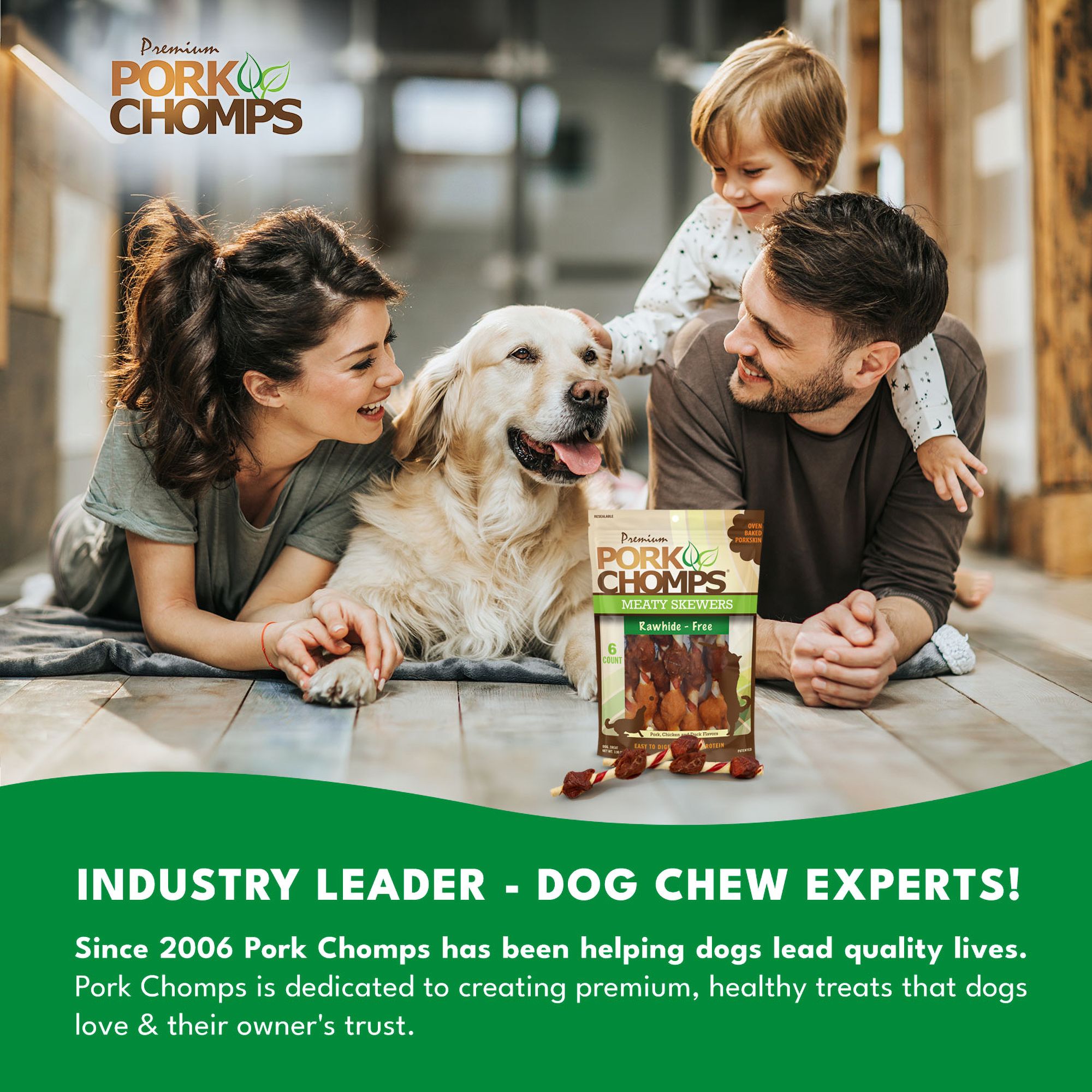 Pork Chomps&trade; Rawhide-Free Meaty Skewers Dog Treat - thumbnail 7