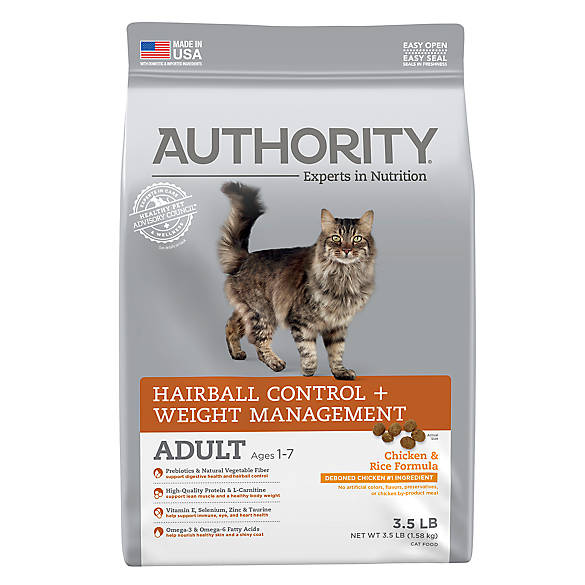 Authority® Hairball Control & Weight Management Adult Cat Food
