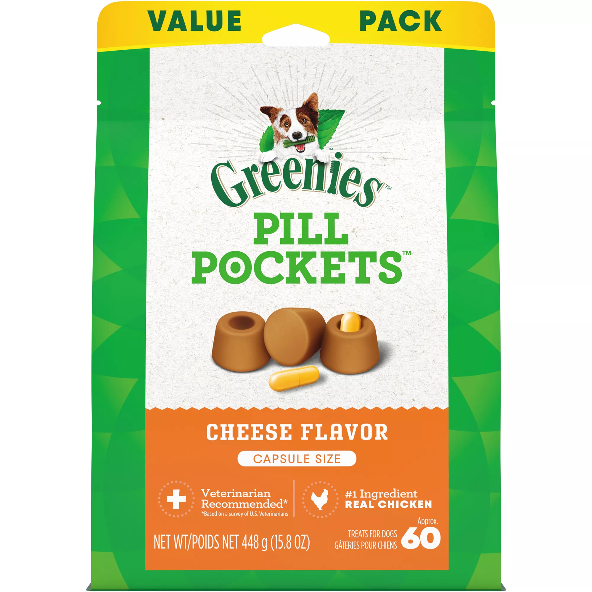 Greenies Pill Pockets Dog Treats for Capsules - Cheese