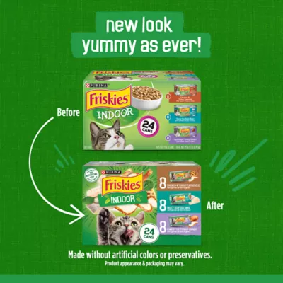 Product Purina® Friskies® Indoor Adult Cat Wet Food - Variety Pack, 24 CT, 132 OZ