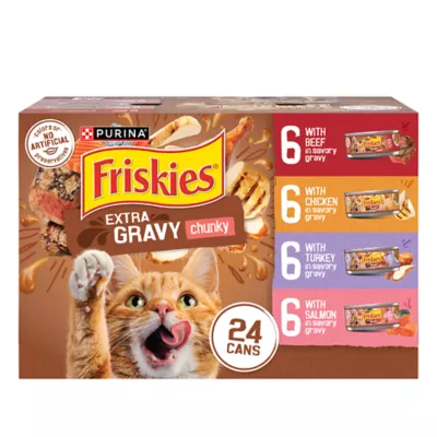 Product Purina® Friskies® Extra Gravy Adult Cat Wet Food - Variety Pack, 24 CT, 132 OZ