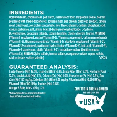 Product Purina ONE® True Instinct Adult Cat Dry Food - Ocean Whitefish, High-Protein, Natural