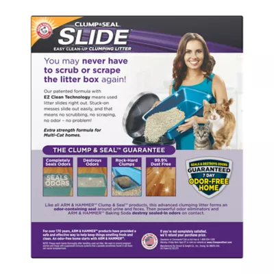 Product Arm & Hammer™ Clump & Seal Slide Clumping Multi-Cat Clay Cat Litter - Low Dust