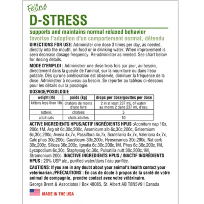 Product HomeoPet® Feline D-Stress Relief