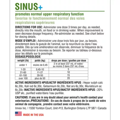 Product HomeoPet® Sinus+ Relief