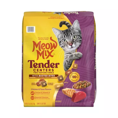 Product Meow Mix Tender Centers Dry Cat Food All Ages - Chicken, Tuna