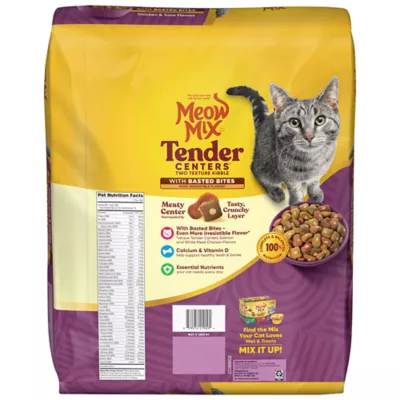 Product Meow Mix Tender Centers Dry Cat Food All Ages - Chicken, Tuna