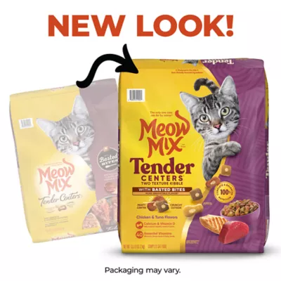 Product Meow Mix Tender Centers Dry Cat Food All Ages - Chicken, Tuna