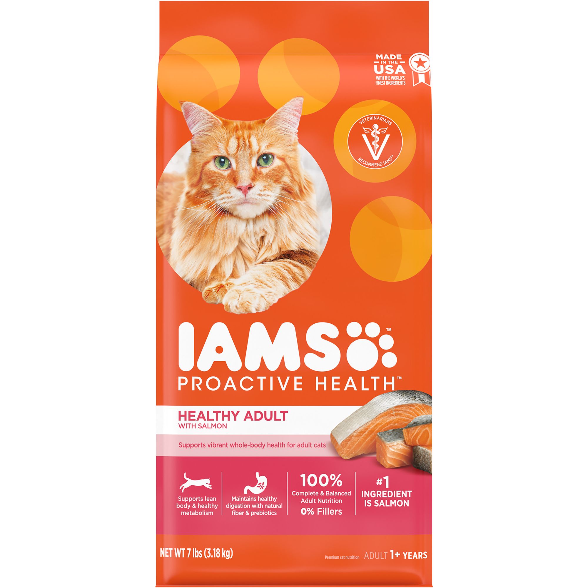 IAMS™ Proactive Health Adult Dry Cat Food - Healthy Adult, Salmon ...