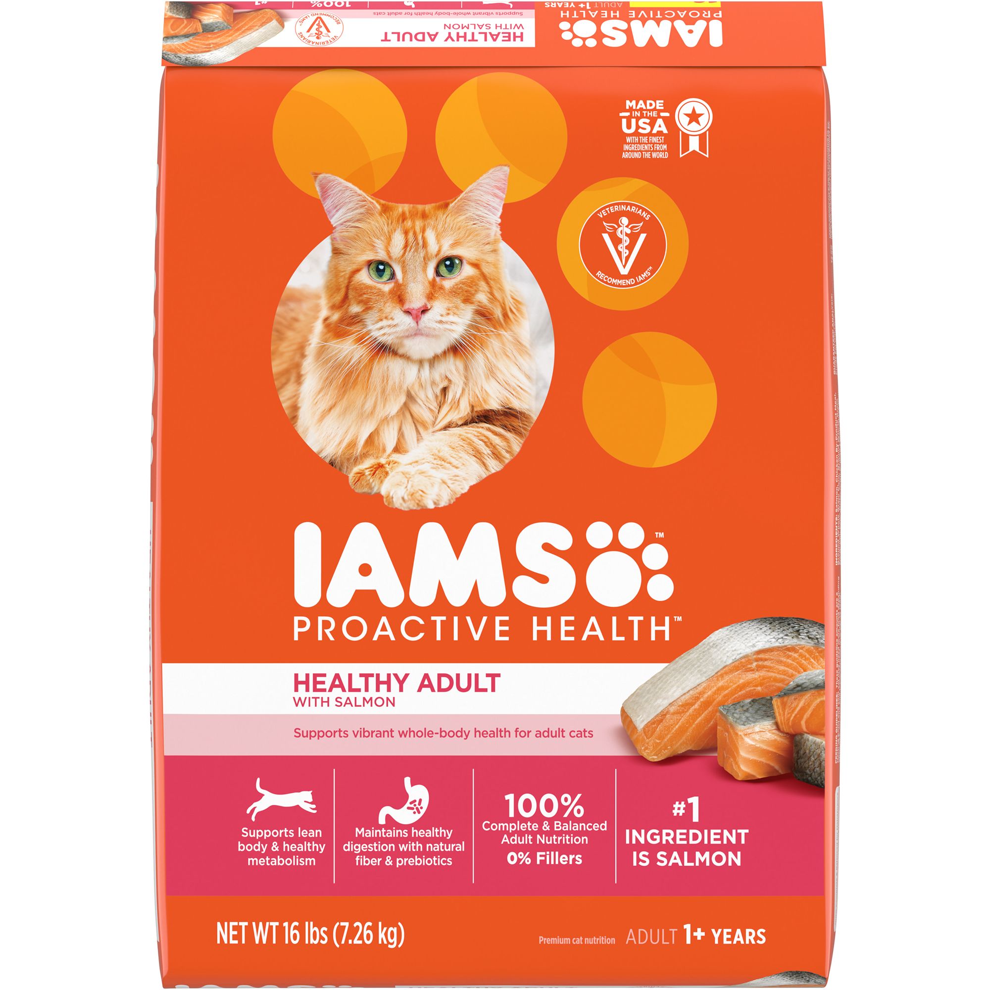 IAMS&trade; Proactive Health Adult Dry Cat Food - Healthy Adult, Salmon & Tuna