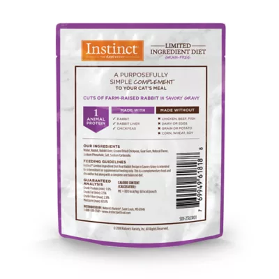 Instinct cat food rabbit limited ingredient hotsell