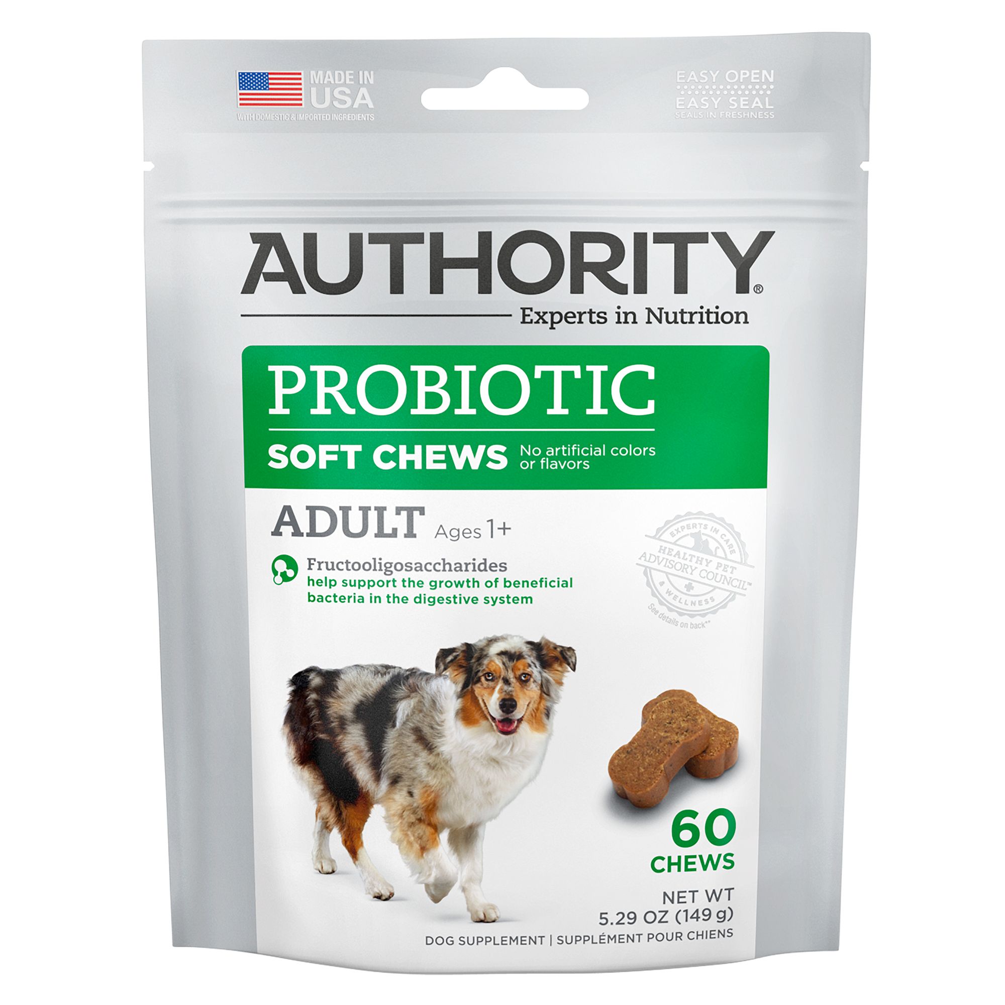 Authority® Probiotic Adult Soft Dog Chews dog Vitamins & Supplements