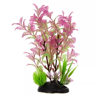 Product Top Fin® Artificial Striped Leaf Aquarium Plant - 8"