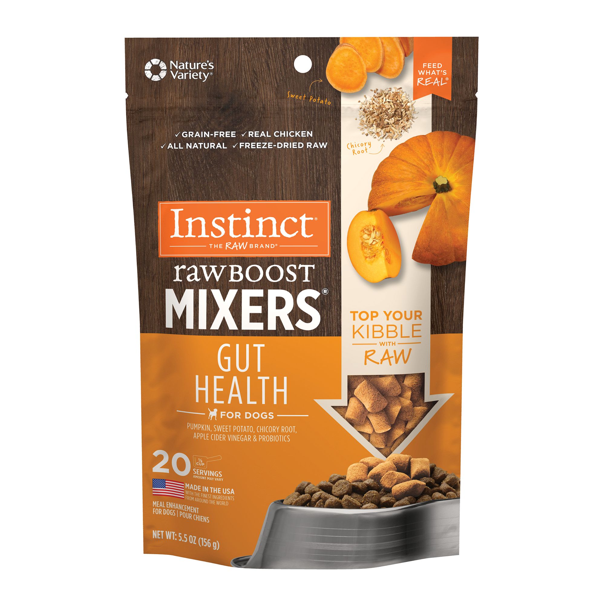 Instinct RawBoost Mixers Gut Health All Life Stage Dog Food