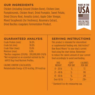 Product Instinct® Raw Boost Mixers® Gut Health All Life Stages Dog Food Topper - Grain Free, Freeze-Dried