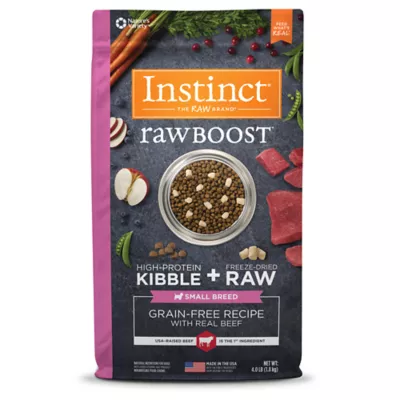 Product Instinct® Raw Boost Kibble + Freeze-Dried Raw Small Breed All Life Stage Dry Dog Food - Beef