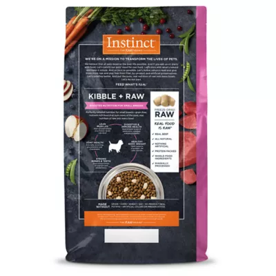 Product Instinct® Raw Boost Kibble + Freeze-Dried Raw Small Breed All Life Stage Dry Dog Food - Beef