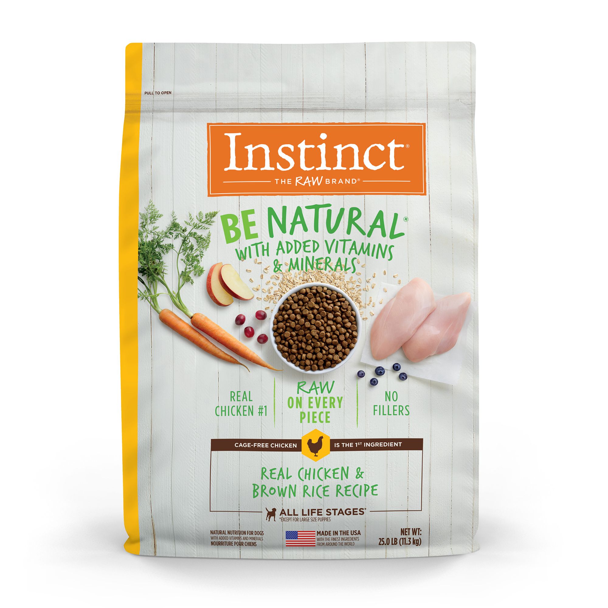 Instinct Be Natural All Life Stages Dry Dog Food Chicken Brown Rice