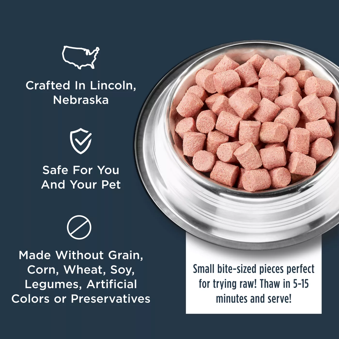 Instinct Raw Bites Adult Frozen Dog Food Raw Grain Free Beef