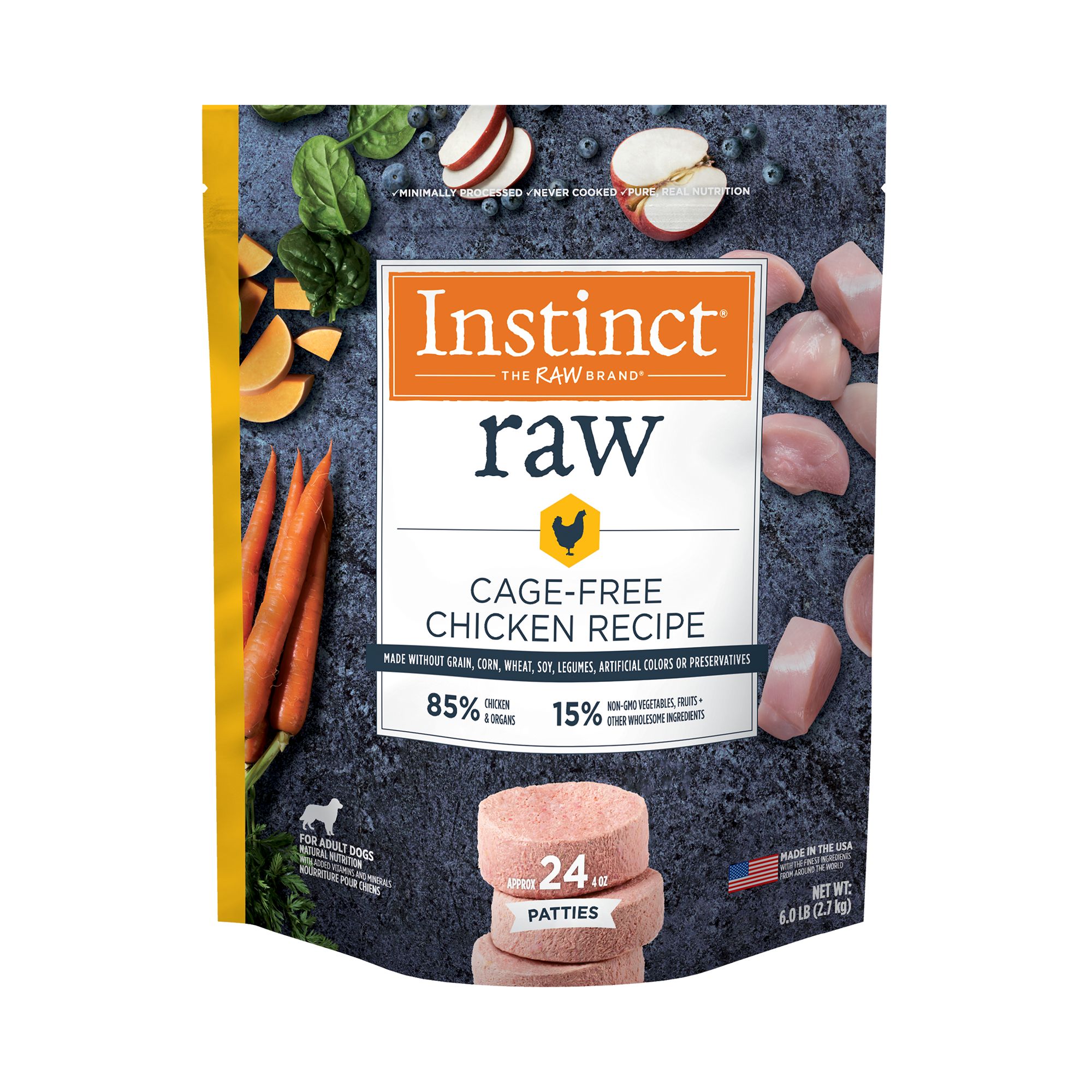 Instinct® Frozen Raw Patties Dog Food 