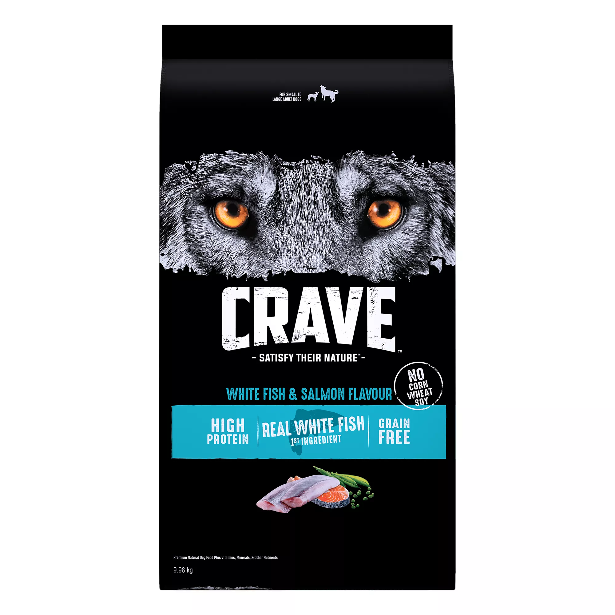 CRAVE&trade; Adult Dry Dog Food -White Fish and Salmon Flavour