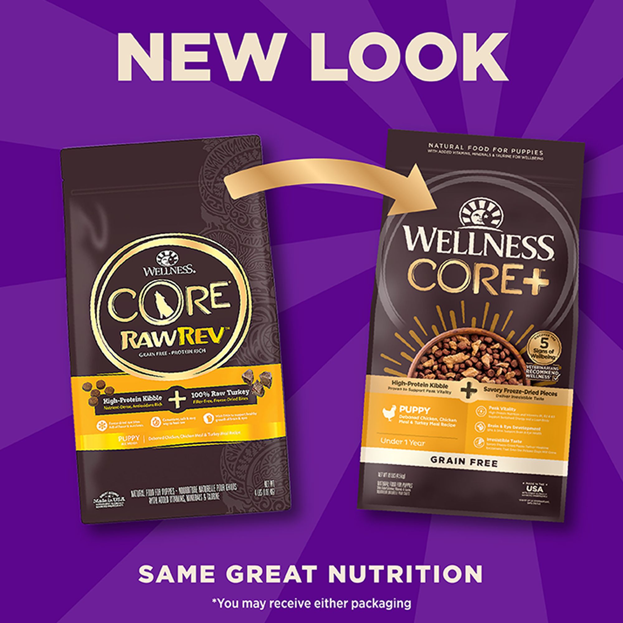 wellness core rawrev puppy