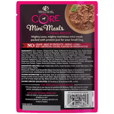 Product Wellness CORE Mini Meals Pate All Life Stage Wet Dog Food - Natural, Grain Free