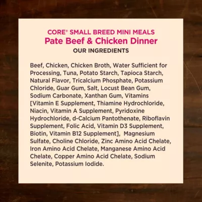 Product Wellness CORE Mini Meals Pate All Life Stage Wet Dog Food - Natural, Grain Free