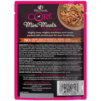 Product Wellness CORE Mini Meals Shredded All Life Stage Wet Dog Food - Natural, Grain Free