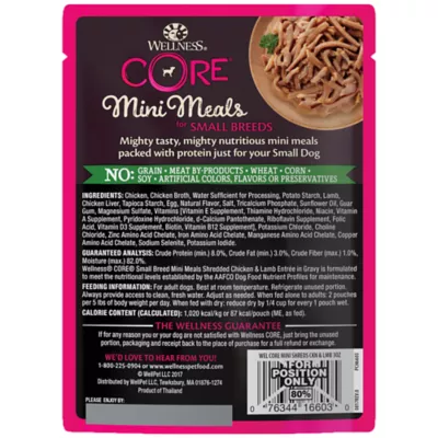 Product Wellness CORE Mini Meals Shredded All Life Stage Wet Dog Food - Natural, Grain Free